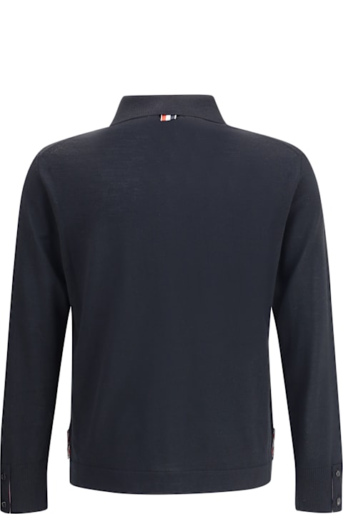 Homeware Thom Browne Jersey Stitch Button Down Point Collar L