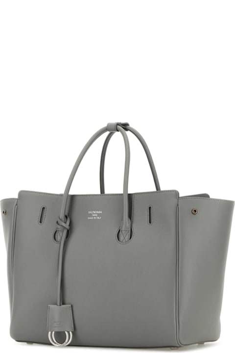 Bags for Women Balenciaga Grey Leather Small Carry All Hampton Shopping Bag