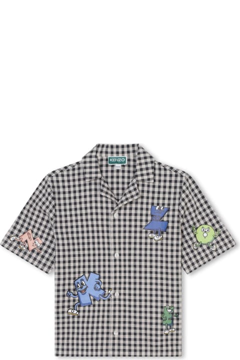 Kenzo Kids Shirts for Boys Kenzo Kids Camicia A Quadri