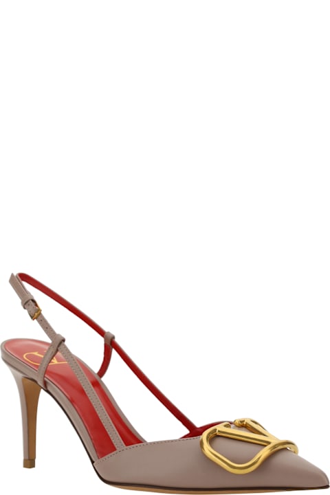 Valentino Garavani High-Heeled Shoes for Women Valentino Garavani Vlogo Pumps Slingback