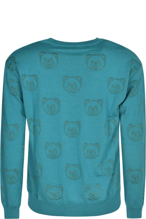Fashion for Men Moschino Bear Logo Ribbed Sweater