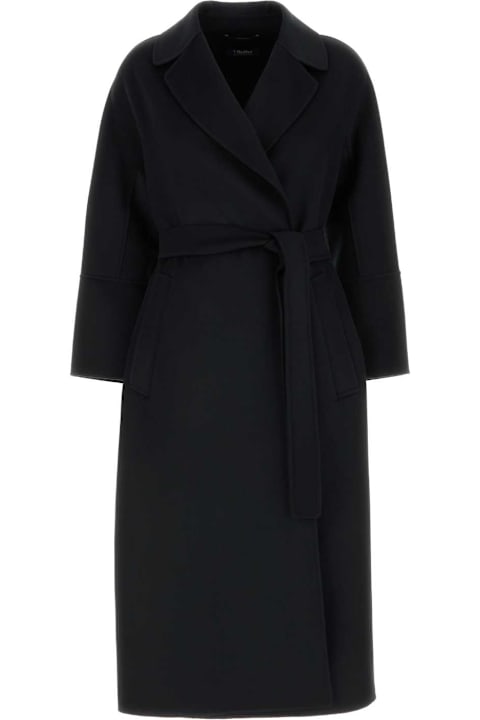 'S Max Mara for Women 'S Max Mara Black Wool Elisa Coat