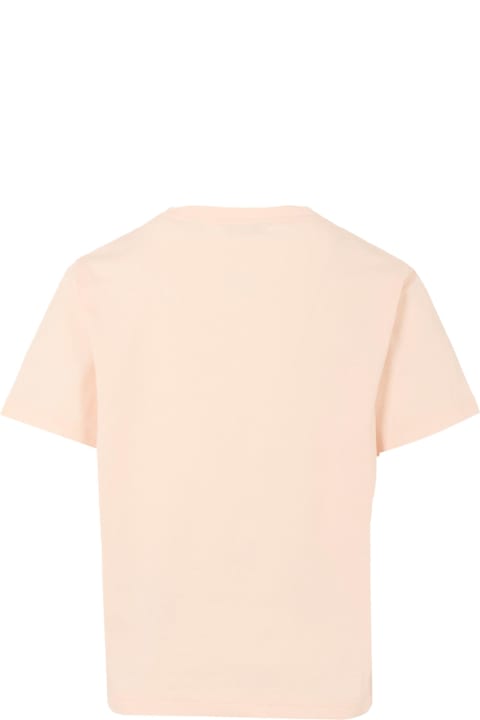 Homeware Burberry Pink T-shirt For Girl With Umbrella