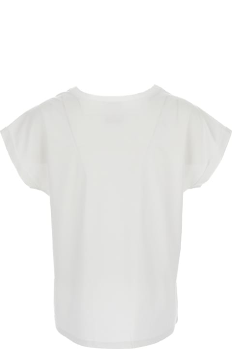 Allude Topwear for Women Allude White T-shirtr With U Neckline In Cotton Woman