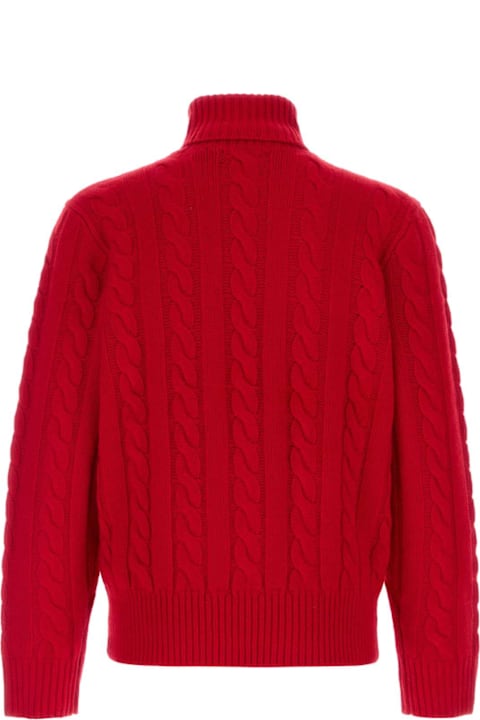 Homeware Ralph Lauren Red Wool Blend Sweater