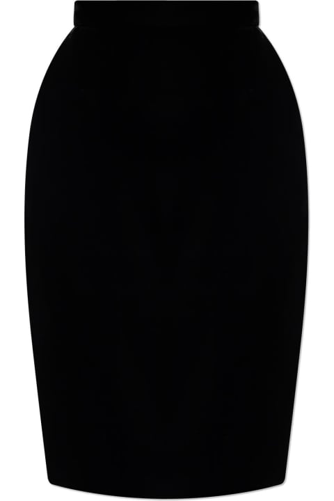 Saint Laurent for Women Saint Laurent Velvet Mini Pencil Skirt
