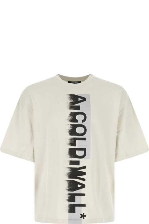 ウィメンズ A-COLD-WALLのトップス A-COLD-WALL Beige Cotton Oversize T-shirt