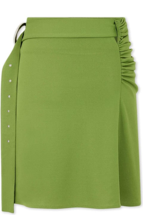Fashion for Women Paco Rabanne Ruched Detailed Belted Mini Skirt