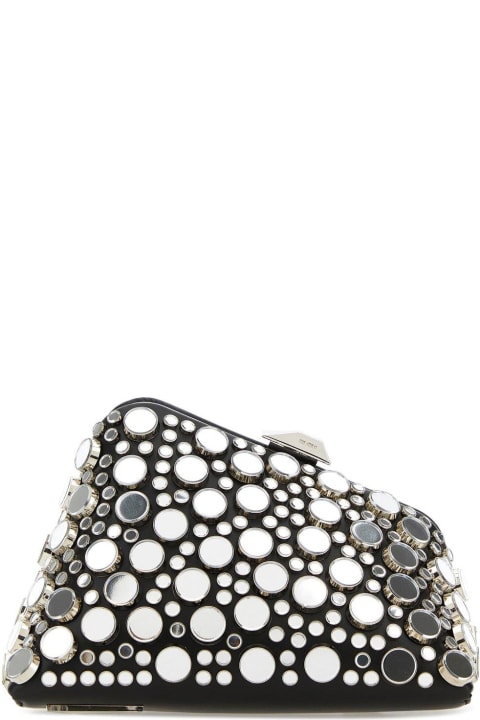 The Attico Totes for Women The Attico Midnight Stud-embellished Clutch Bag