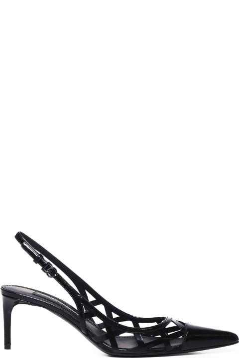 Homeware Dolce & Gabbana Slingback In Patent Calfskin