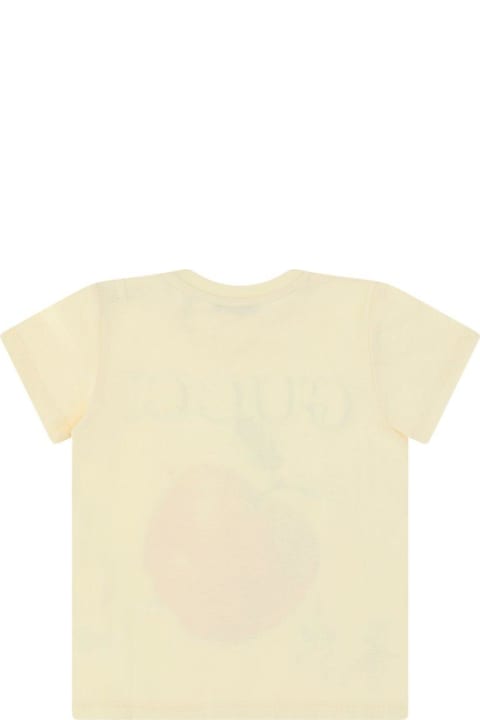 Gucci Sale for Kids Gucci X Peter Rabbit Apple Printed Crewneck T-shirt