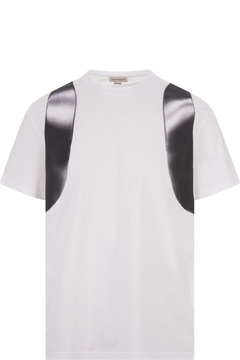 Alexander McQueen for Women Alexander McQueen White T-shirt With Back Maxi Seal Logo