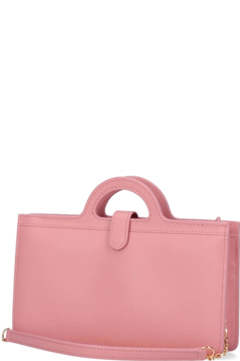 Marni Shoulder Bags for Women Marni 'tropicalia' Pink Calf Leather Bag