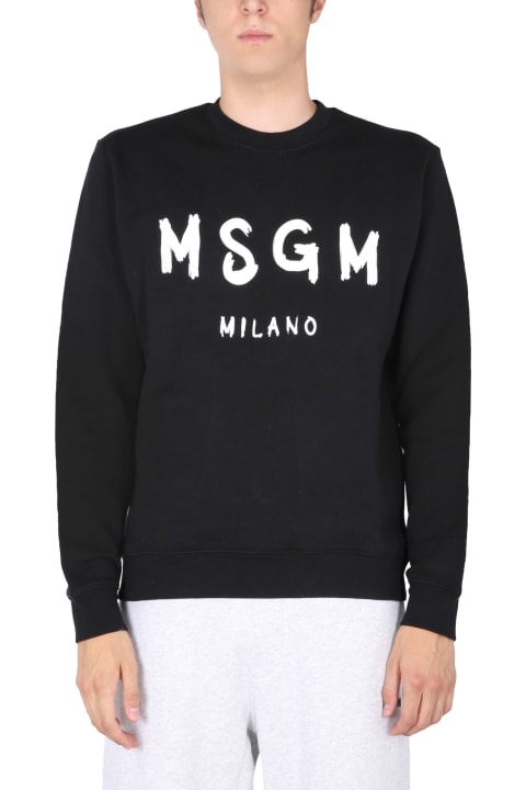 MSGM for Men MSGM Crewneck Sweatshirt With Logo