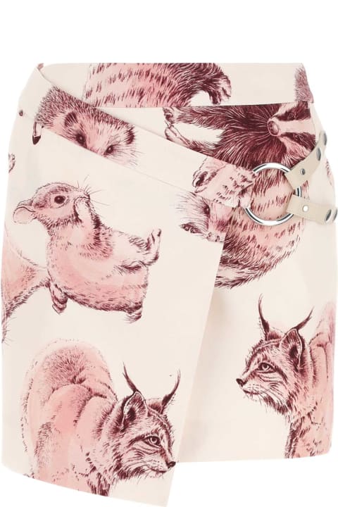 Fashion for Women Stella McCartney Printed Cotton Mini Skirt