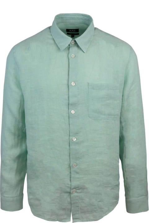 A.P.C. Shirts for Men A.P.C. Buttoned Long-sleeved Shirt