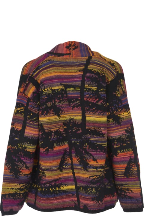 Laneus Sweaters for Men Laneus Tropical Open Cardigan