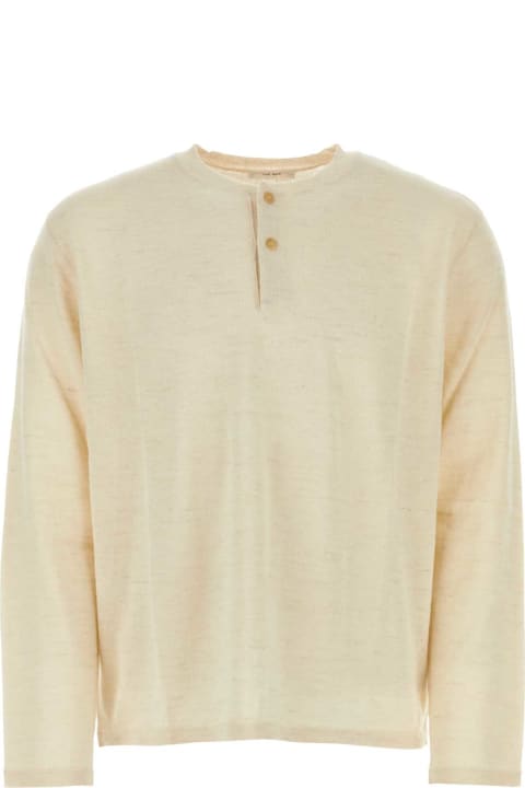 The Row Sweaters for Men The Row Ivory Llama Blend Ennio Sweater