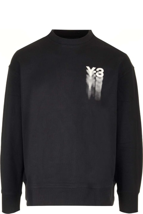 Y-3 for Men Y-3 Black "graphic" Sweater With Logo