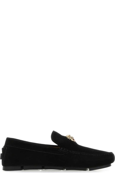 Versace for Men Versace Medusa Plaque Slip-on Loafers