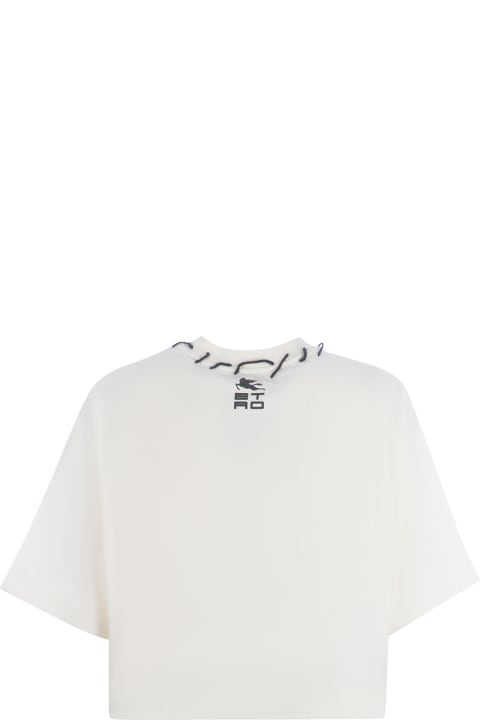 Fashion for Women Etro T-shirt Etro Cropped "tamara" In Cotton
