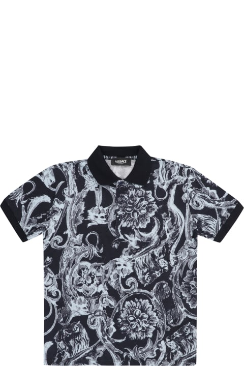 Young Versace for Kids Young Versace Cotton-piqué Polo Shirt