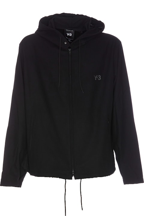 Y-3 Sweaters for Men Y-3 Flannel Zip Sweashirt