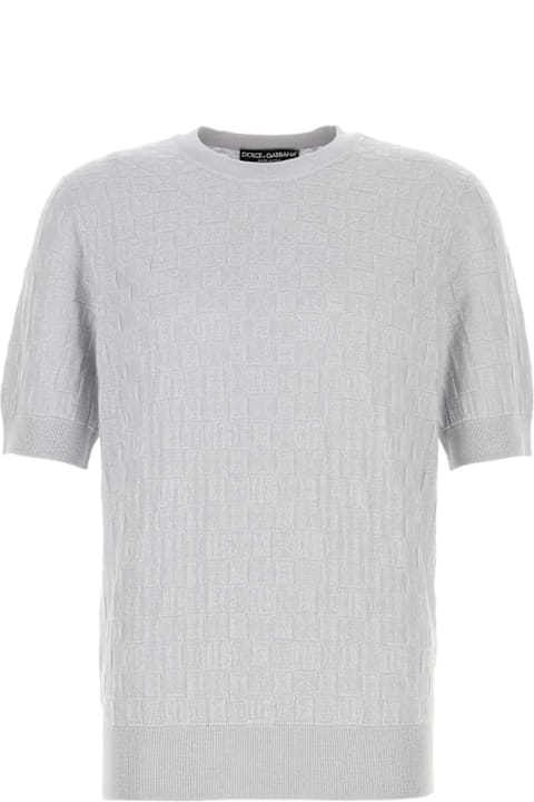Homeware Dolce & Gabbana Light Grey Silk Sweater