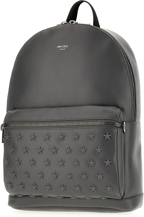 Bags for Men Jimmy Choo Dark Grey Leather Backpack