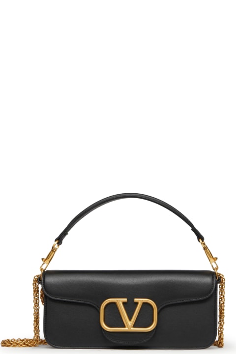 Sale for Women Valentino Garavani Shoulder Bag Loco` Vitello/antique Brass Logo