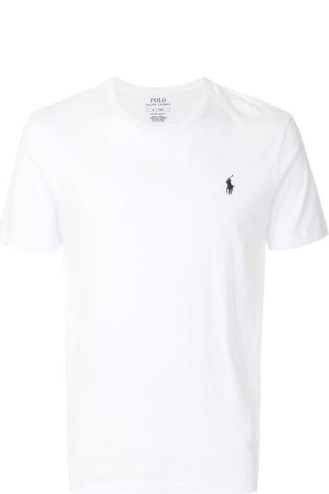 Fashion for Men Polo Ralph Lauren Polo Ralph Lauren Man's White Cotton T-shirt With Logo