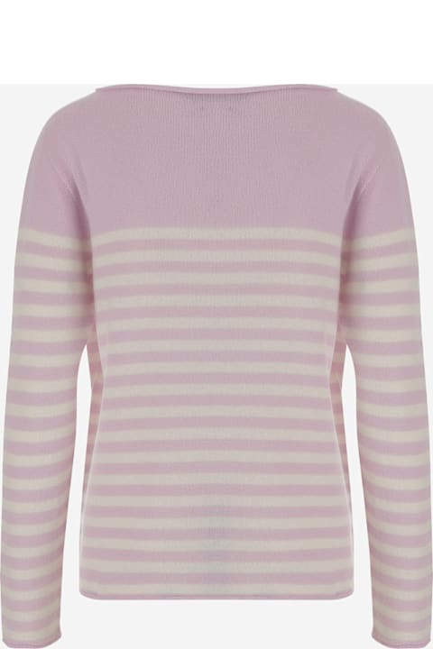 Bruno Manetti Clothing for Women Bruno Manetti Cashmere Sweater With Striped Pattern