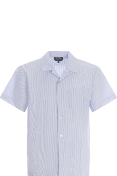 A.P.C. for Men A.P.C. Lloyd Short-sleeved Striped Shirt