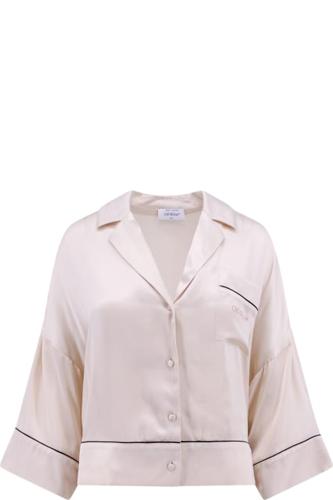 Off-White Topwear for Women Off-White Viscosa Pajama Shirt