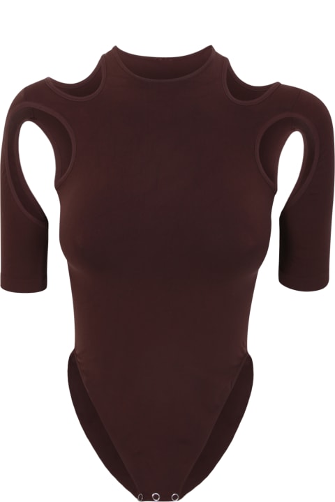Underwear & Nightwear for Women ANDREĀDAMO Jersey Brown Bodysuit