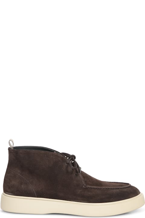 Officine Creative for Men Officine Creative Frame002 Brown Lace-up Ankle Boot