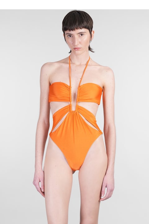 ワンピース水着 PRADA Embellished Stretch Nylon Swimsuit Prada triangle-logo rhinestone-embellished Swimsuit | Black
