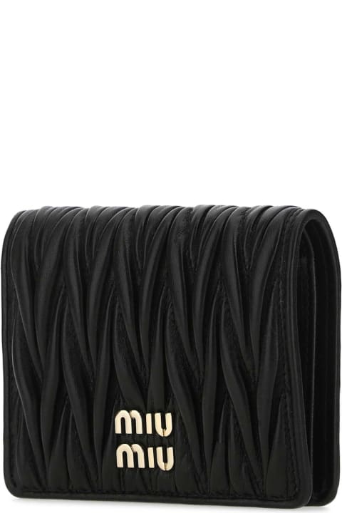 Miu Miu for Women Miu Miu Black Leather Wallet