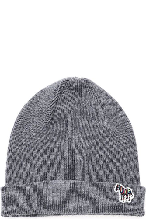 PS by Paul Smith Hats for Men PS by Paul Smith Zebra Logo Beanie