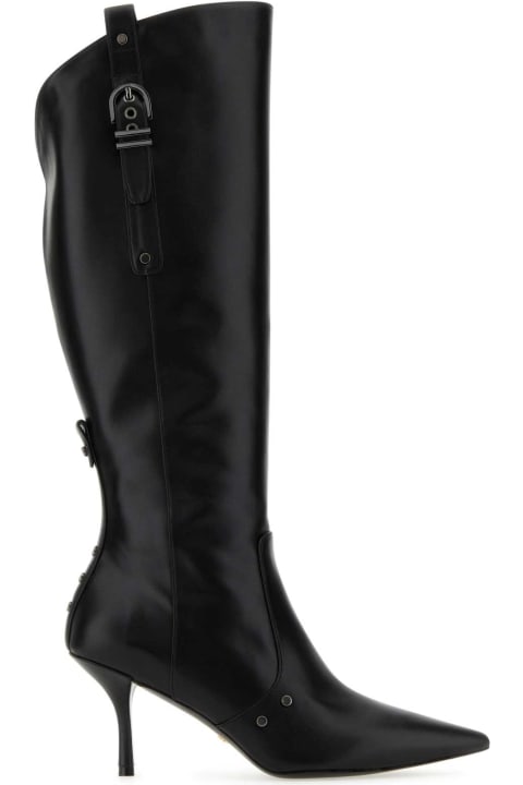 Fashion for Women Stuart Weitzman Black Leather Maverick 75 Boots