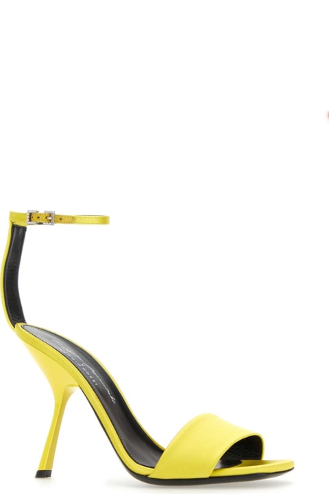 Sergio Rossi Sandals for Women Sergio Rossi Yellow Satin Sandals