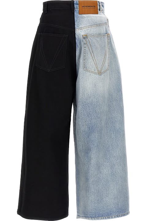 VETEMENTS Jeans for Women VETEMENTS 'split Deconstructed Big Shape' Jeans