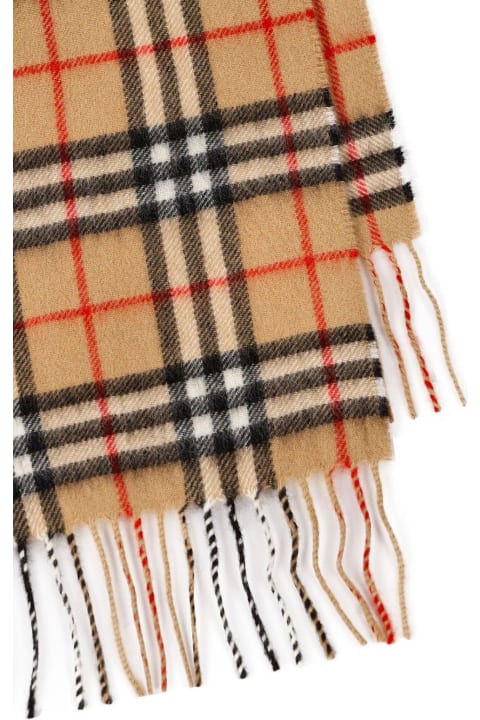 Checked Fringed Scarf