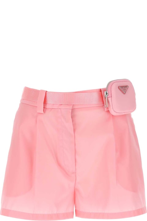 ウィメンズ新着アイテム Prada Pink Nylon Shorts