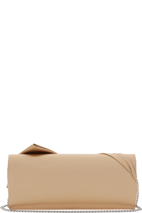 Alberta Ferretti Bags for Women Alberta Ferretti Beige Clutch Bag With Geometric Inserts Design In Silk And Viscose Blend Woman