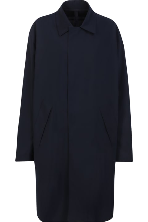 Harris Wharf London Coats & Jackets for Men Harris Wharf London Three-quarter Sleeves Black Coat