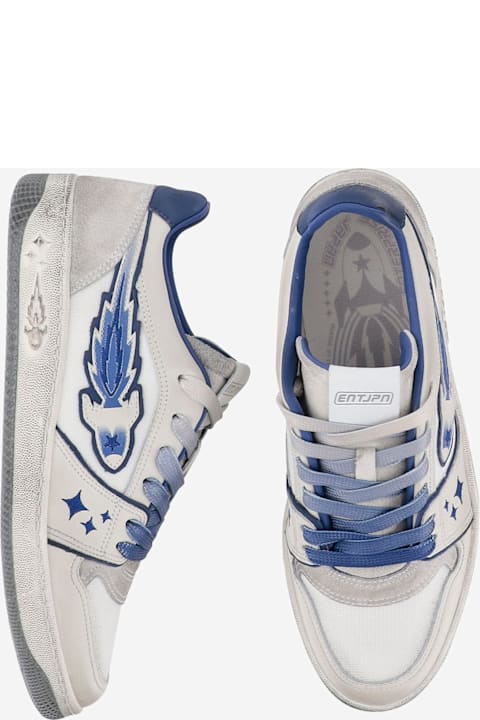 Enterprise Japan Men Enterprise Japan Leather And Mesh Rocket Sneakers