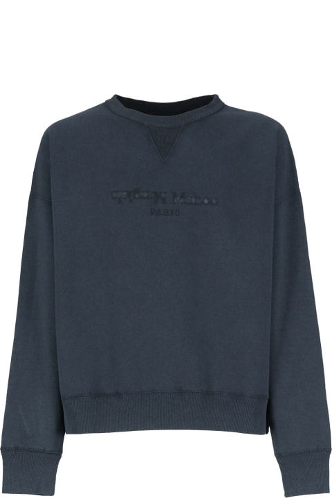 Fleeces & Tracksuits for Men Maison Margiela Crew-neck Sweatshirt With Reverse Logo