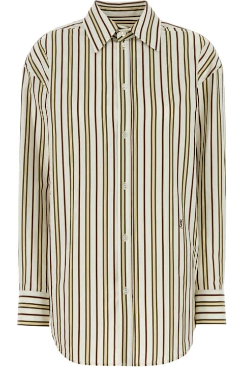 Fashion for Women Saint Laurent Embroidered Cotton Oversize Shirt