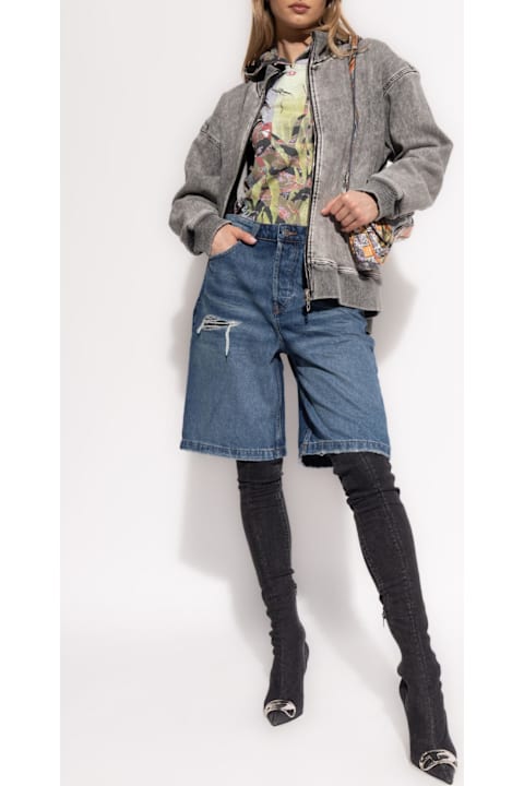 Diesel سراويل طويلة وقصيرة لـ السيدات Diesel Diesel Denim Shorts De-sire-short